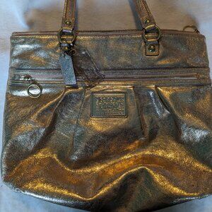 Coach gold purse